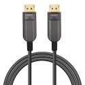 Armored DisplayPort 1.4 AOC, Type A to Type A, Hybrid 32.4Gbps 8K60 DP 1.4 Active Optical Cable