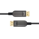 Armored DisplayPort 1.4 AOC, Type A to Type A, Hybrid 32.4Gbps 8K60 DP 1.4 Active Optical Cable