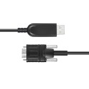 USB 3.0 AOC, Type-A Male to Micro-B Male, Hybrid 5Gbps USB 3.0 Active Optical Cable