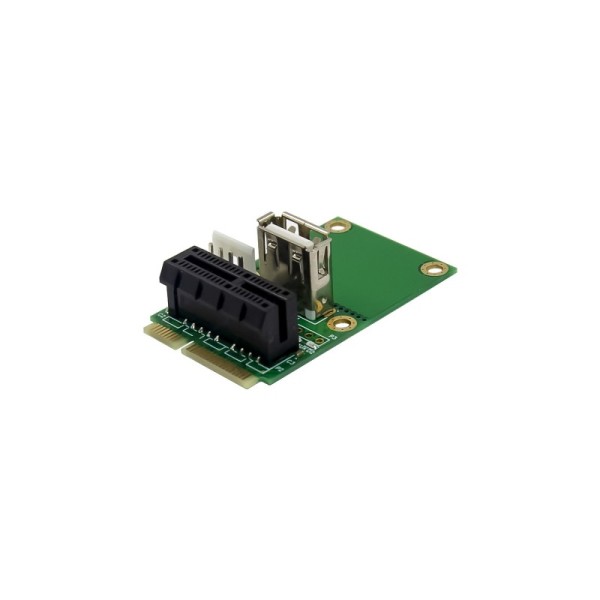 Mini PCIe to PCIe x1 + USB Riser Card, Mini PCIe to PCIe x1 Adapter Card