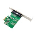 PCIe x1 1-port DB25 LPT Printer Parallel Adapter Card with WCH CH382L Chipset