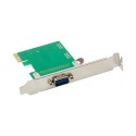 PCIe x1 AX99100 1-port DB9 RS232 Serial Adapter Card with 16950 UART