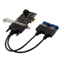 PCIe x1 XR17V352 2-port RS422/485 Serial Adapter Card with 16550 UART