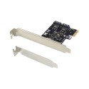 PCIe x1 2-port SATA III 6 Gbps Expansion Card