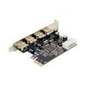 PCIe x1 4-port USB 2.0 Type-A USB Host Card