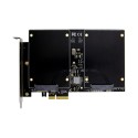 PCIe 2.0 x2 2-port 2.5-inch SSD / HDD SATA III 6 Gbps RAID card