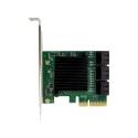 PCIe 2.0 x4 6-port SATA III 6 Gbps Expansion Card