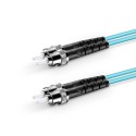 Armored Duplex OM3 50/125 Multimode Fiber Optic Patch Cable