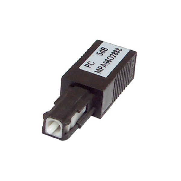 MU Fiber Optic Attenuator, Fixed Value, Male to Female Plug-in Type