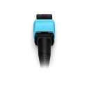 Multimode MPO-24 (Female) to MPO-24 (Female) Trunk Cable (24 Fiber, 50/125 OM3,Type B, LSZH, Aqua)