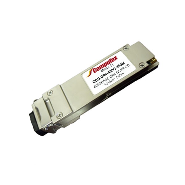 QDD-DR4-400G-500M - 400GBASE-DR4 QSFP-DD PAM4 Optical Transceiver Module (SMF, 1310nm, 500m, MTP/MPO, DOM)