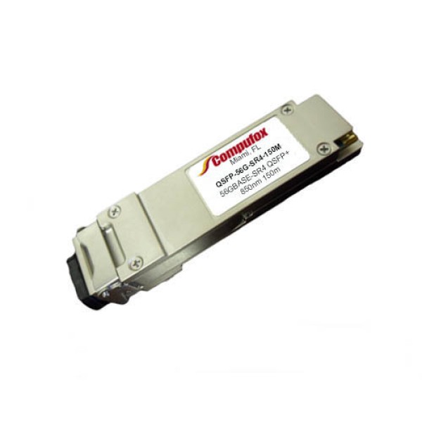 QSFP-56G-SR4-150M - 56GBase-SR4 QSFP+ Transceiver (MMF, 850nm, 150m, MPO, DOM)