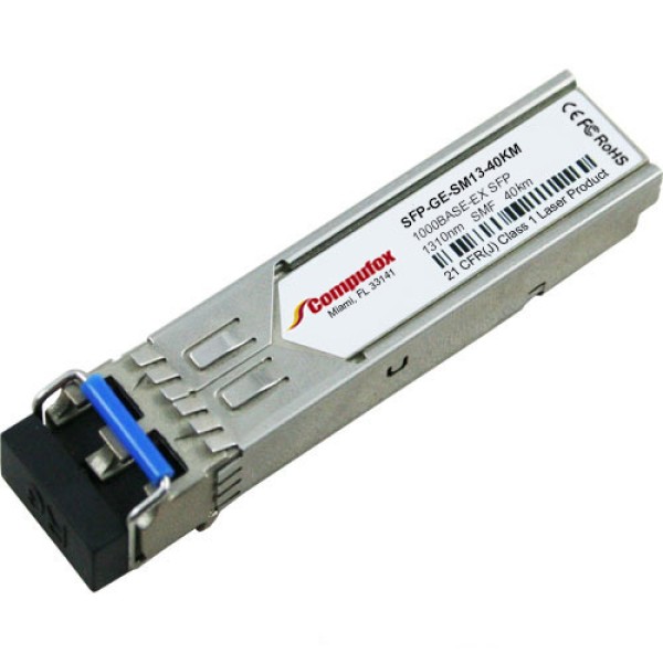 SFP-GE-SM13-40KM - 1000Base-EX SFP Transceiver (SMF, 1310nm, 40km, LC, DOM)