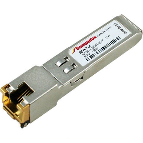 SFP-T-A - 10/100/1000Base-T SFP Transceiver (Copper, 100m, RJ-45)