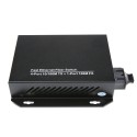 Dual Fiber 10/100Base-TX to 100Base-FX Fast Ethernet Standalone Fiber Media Converter, 1-port Fiber & 4-port RJ45, 1310nm Multimode, 2km