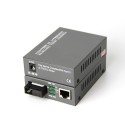 Single Fiber Gigabit Ethernet WDM / BiDi Fiber Media Converter, 1-port Fiber & 1-port RJ45, Tx:1310nm/Rx:1550nm, Singlemode, 40km