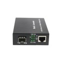 1-port GE SFP & 1-port 10/100/1000Base-T RJ45, Gigabit Ethernet SFP Media Converter