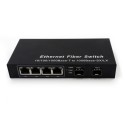 2-port GE SFP & 4-port 10/100/1000Base-T RJ45, Gigabit Ethernet Switch / SFP Media Converter